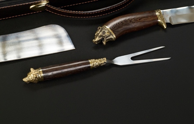 Набор шампуров в футляре «Скиф 6» Звери лесные - фото №8