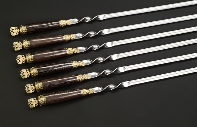 Шампуры ручной работы  «Державные» - фото №1