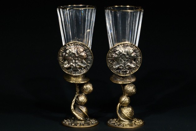 Набор лафитников для водки Знаки зодиака «Близнецы» 50 мл