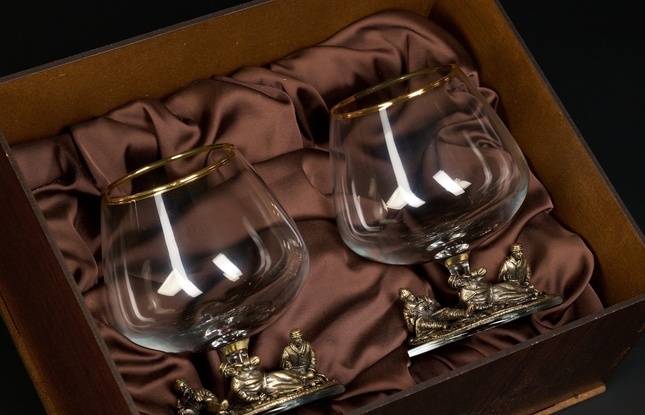 Бокал  для коньяка "Охотники на привале" эконом 430 мл - фото №6