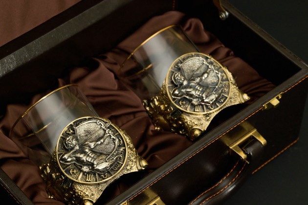 Стакан для виски Зодиак  "Стрелец" 2 шт в подарочном футляре