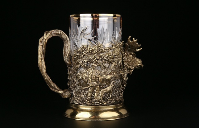 Подстаканник "Русский лес -Лось" 250 мл - фото №2