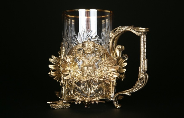 Подстаканник "Герб России"  250 мл - фото №3