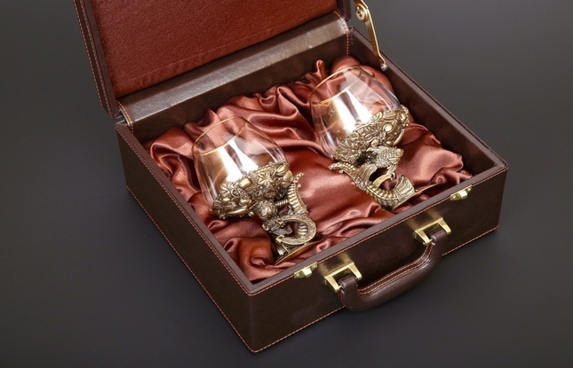 Бокал для коньяка "Охота Элит" Медведь  430 мл - фото №9