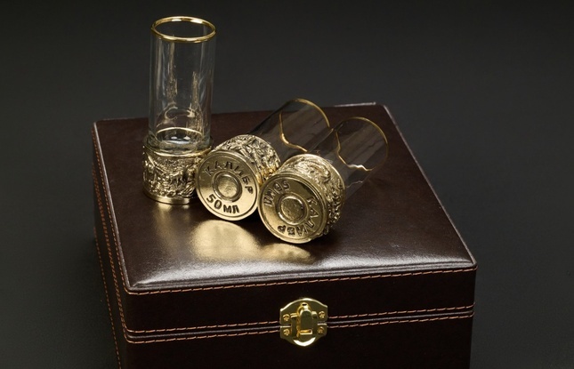 Набор стопок патронов "Охотники на привале" - фото №2