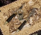 Подарочный набор "Охотничье застолье" в кейсе (6 лафитников, 12 приборов) - фото №4