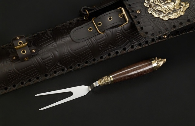 Набор шампуров в чехле "Кочевник 8 Звери каменные" - фото №2