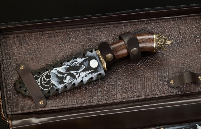 Набор шампуров в футляре «Скиф 3» Звери каменные - фото №9