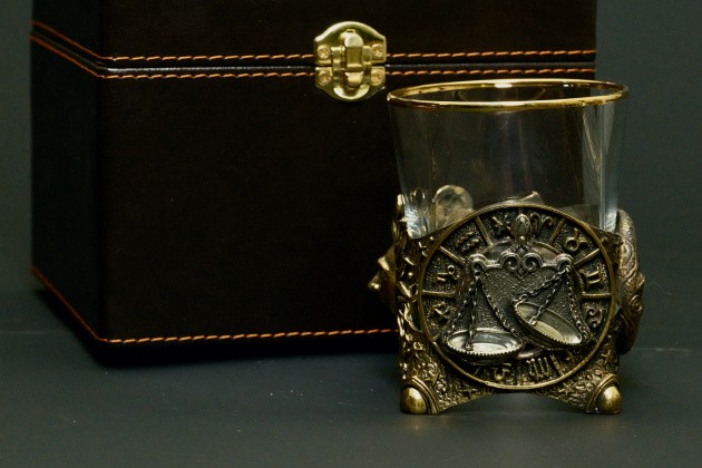 Стакан для виски Зодиак "Весы"  1 шт.  в подарочном кейсе с художественным оформлением 310 мл