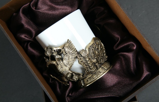 Чашка для кофе "Герб РФ" 200 мл - фото №9