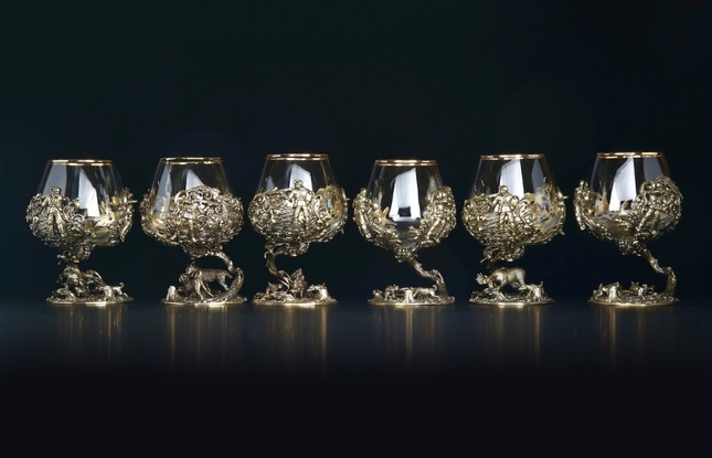 Бокал для коньяка "Охота Элит" Медведь  430 мл - фото №7