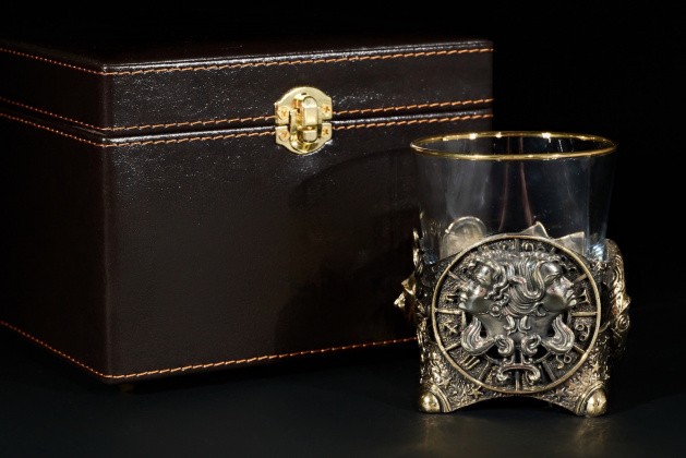 Стакан для виски Зодиак  "Близнецы"  1 шт.  в подарочном кейсе с художественным оформлением 310 мл