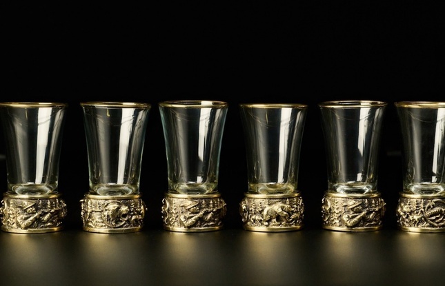 Набор стопок для текилы  "Охота на медведя" - фото №8