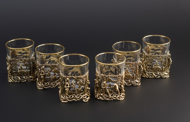 Подарочный набор стаканов для виски Охота  6шт. в подарочном кейсе 310 мл - фото №4