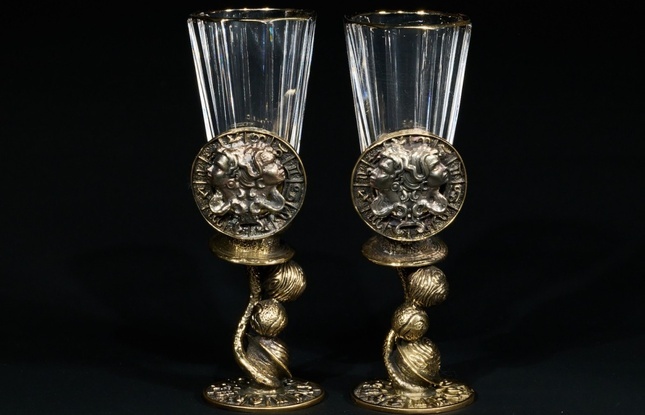 Набор лафитников для водки Знаки зодиака «Близнецы» 50 мл