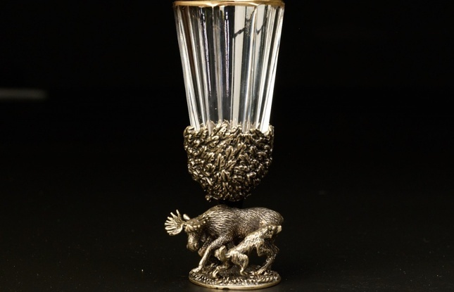 Набор лафитников «Русский Лес "  (6 шт.) в подарочном футляре с художественным оформлением  50 мл - фото №9