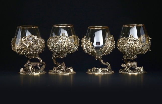 Бокал для коньяка «Охота  Элит» Волк   430 мл - фото №4