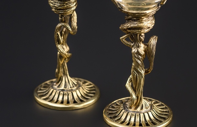 Набор бокалов для шампанского «Флора» (2 шт.) в подарочном футляре 180 мл - фото №5