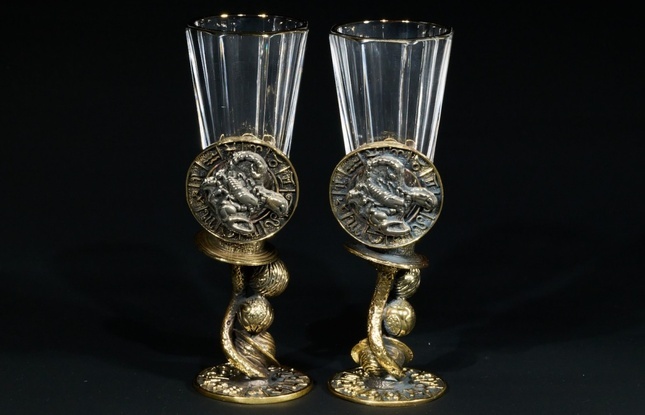 Набор лафитников  для водки Знаки зодиака «Скорпион» 50мл