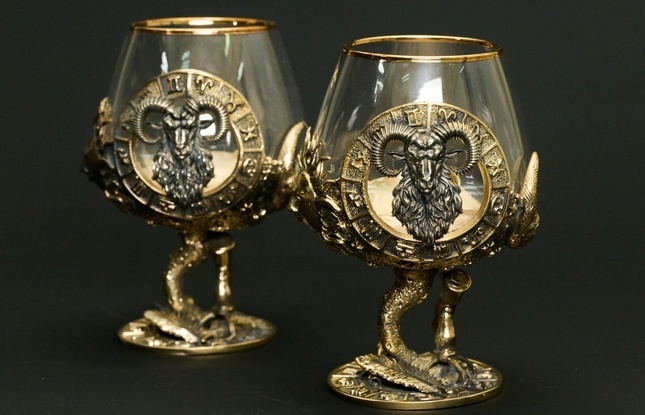 Бокал для коньяка Зодиак "Овен"  1 шт.  в подарочном футляре с художественным оформлением  430 мл - фото №6