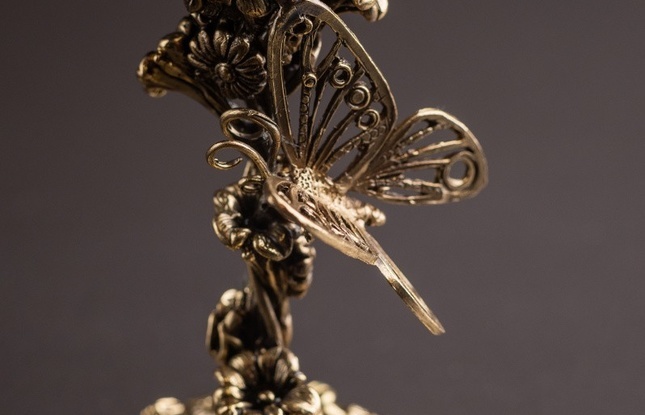 Бокал для шампанского «Цветочная фантазия» 180 мл - фото №3