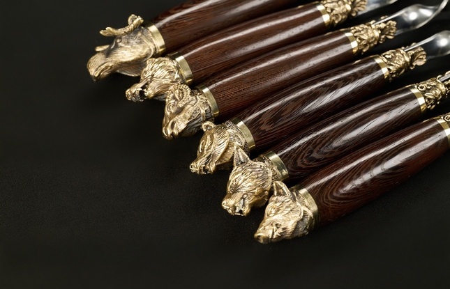 Шампуры ручной работы  «Звери Лесные» - фото №6