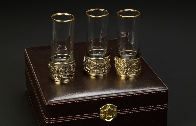 Набор стопок патронов "Охотники на привале" - фото №3