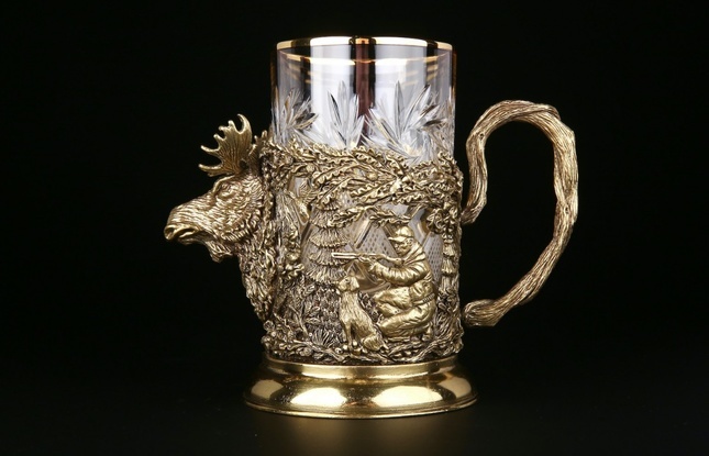 Подстаканник "Русский лес -Лось" 250 мл - фото №5