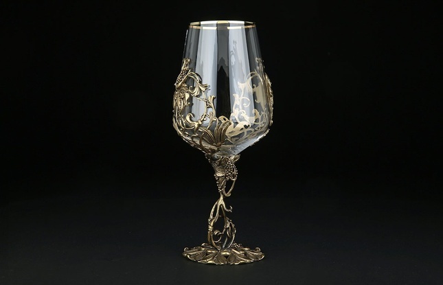 Бокал для вина «Цветок» 450 мл - фото №1