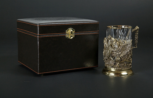 Подстаканник «Герб России VIP» - фото №3