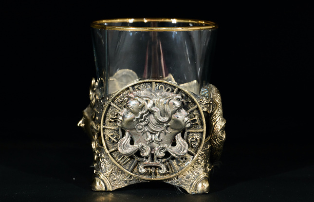 Стакан для виски Зодиак  "Близнецы"  1 шт.  в подарочном кейсе с художественным оформлением 310 мл - фото №5