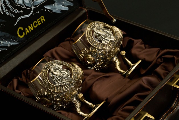 Бокал для коньяка Зодиак «Рак» 2 шт. в подарочном футляре