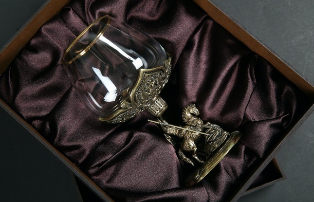 Бокал для коньяка «Георгий Победоносец» 430 мл - фото №5