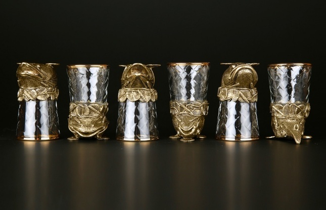 Набор чарок "Рыбы" 50 мл - фото №3