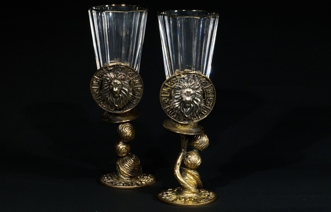 Набор лафитников для водки Знаки зодиака «Лев» 50 мл - фото №1