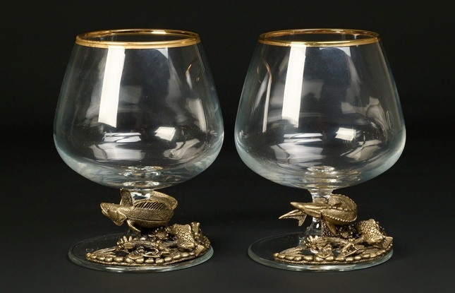 Бокал для коньяка "Рыбалка" эконом 430 мл - фото №10