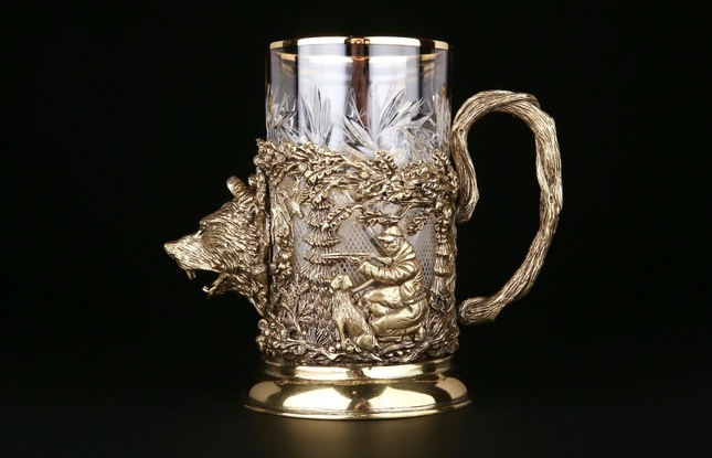 Подстаканник "Русский лес -Медведь" 250 мл - фото №5