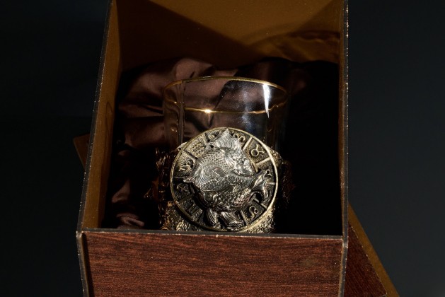 Стакан для виски Зодиак  "Рыбы" 1шт в подарочной коробке