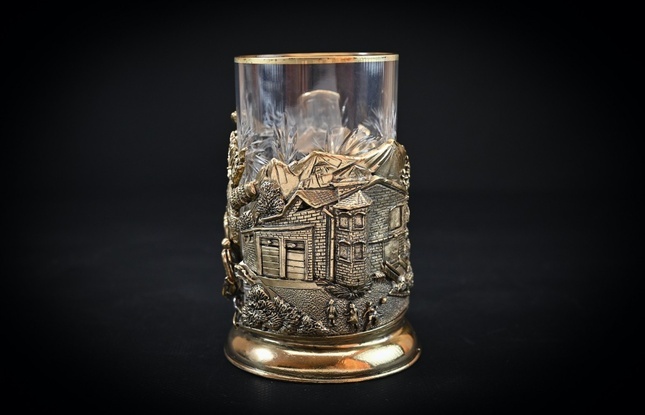 Подстаканник "Успешный человек" 1 шт в подарочном футляре с художественным оформлением  250 мл - фото №3