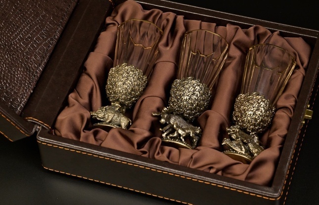 Набор рюмок-лафитников «Русский Лес»  50 мл - фото №18