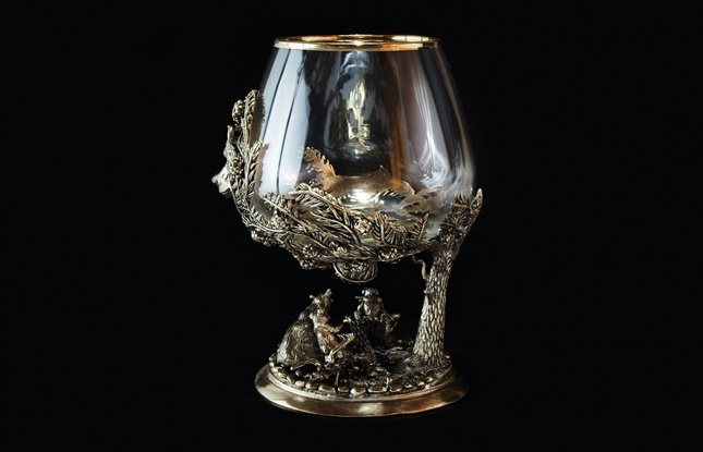 Бокал для коньяка "Утро в сосновом бору" 430 мл - фото №1