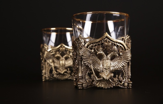 Набор стаканов  для виски "Герб" 310 мл - фото №1