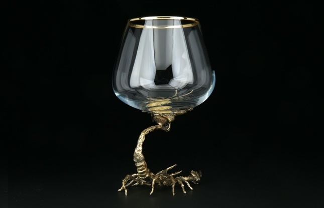 Бокал для коньяка «Скорпион» в подарочной коробке - фото №4