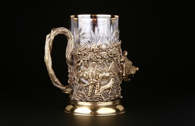 Подстаканник "Русский лес -Медведь" 250 мл - фото №3