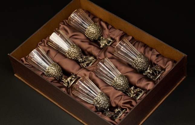 Набор рюмок-лафитников «Русский Лес»  50 мл - фото №10