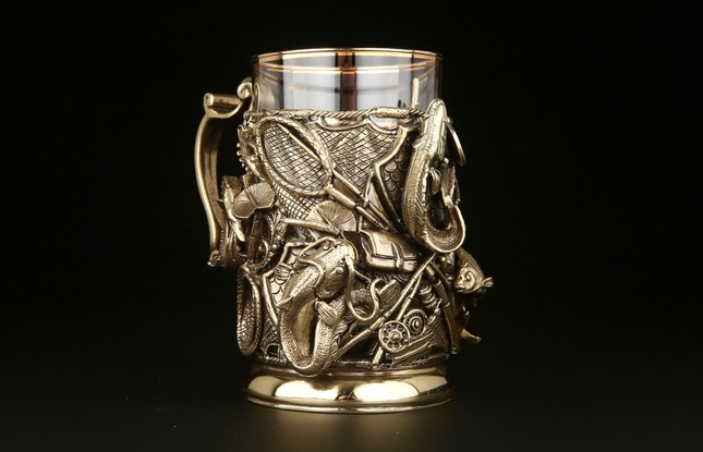 Подстаканник  «Рыбалка Трофейный»  250 мл - фото №6