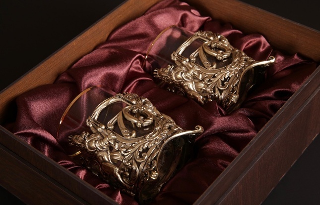 Набор стаканов для виски «Юбилейный» (35,40,45,50,55,60,65,70 Лет) 310 мл - фото №5