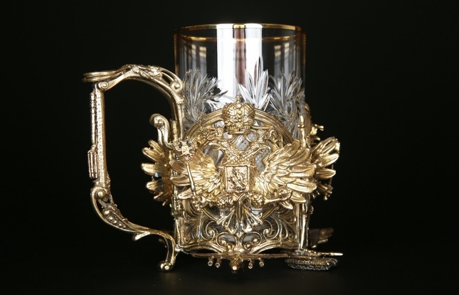 Подстаканник "Герб России"  250 мл - фото №4