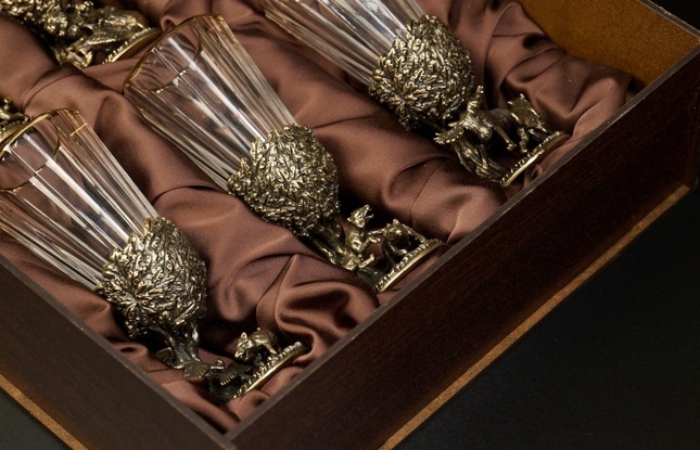 Набор рюмок-лафитников «Русский Лес»  50 мл - фото №14