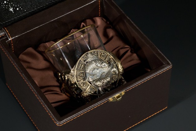 Стакан для виски Зодиак  "Рыбы" 1шт в подарочном футляре